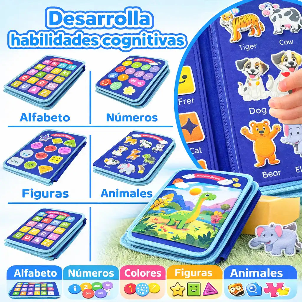 SmartBusy® – Libro Educativo Montessori | Entretiene, estimula y calma sin pantallas
