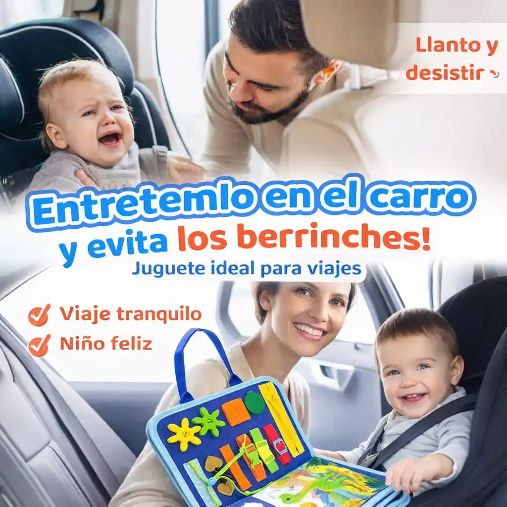 SmartBusy® – Libro Educativo Montessori | Entretiene, estimula y calma sin pantallas
