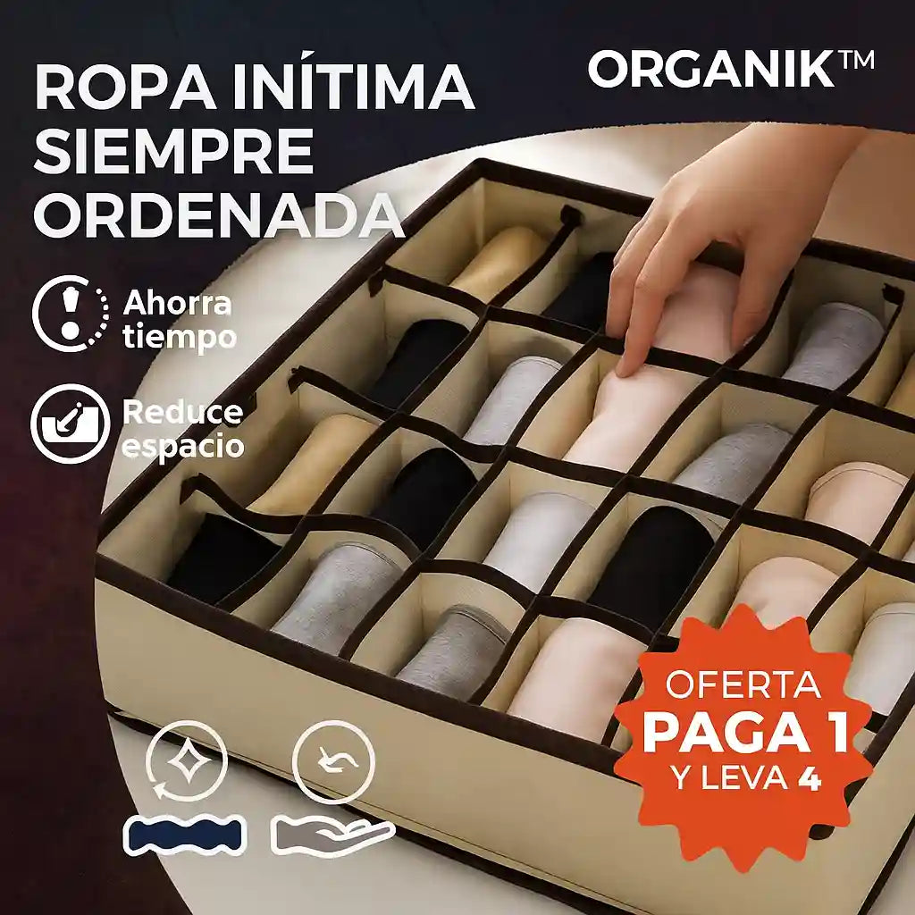 SmartBox® – Organizador de Ropa Interior X4 | Orden perfecto en segundos