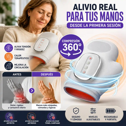 HandRelief™ | Guante de Masaje Térmico para Manos con Compresión 360°