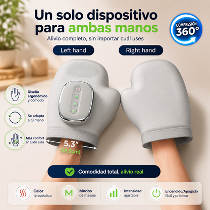 HandRelief™ | Guante de Masaje Térmico para Manos con Compresión 360°