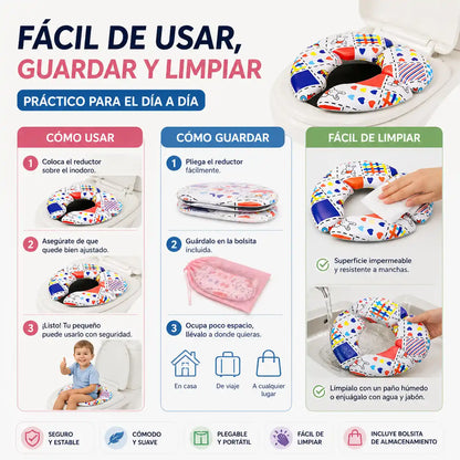 SafeStep™ Reductor de Baño para niños | para que tu pequeño vaya solo