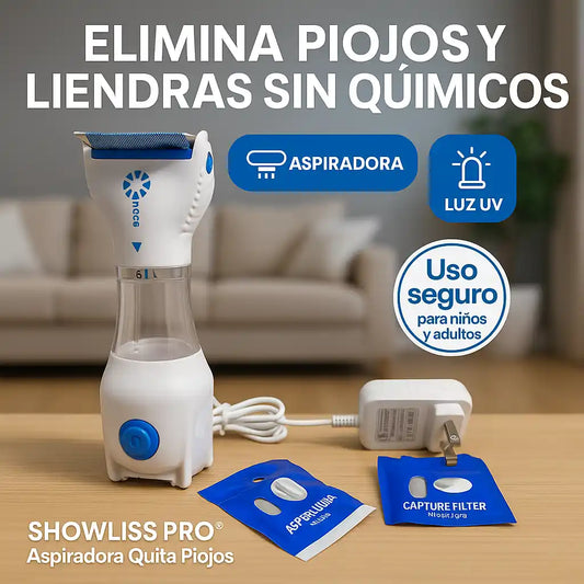 SHOWLISS PRO® Aspiradora Quita Piojos – Elimina piojos y liendras sin químicos