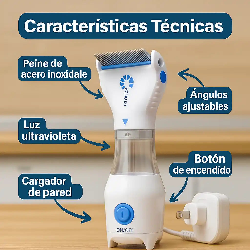 SHOWLISS PRO® Aspiradora Quita Piojos – Elimina piojos y liendras sin químicos