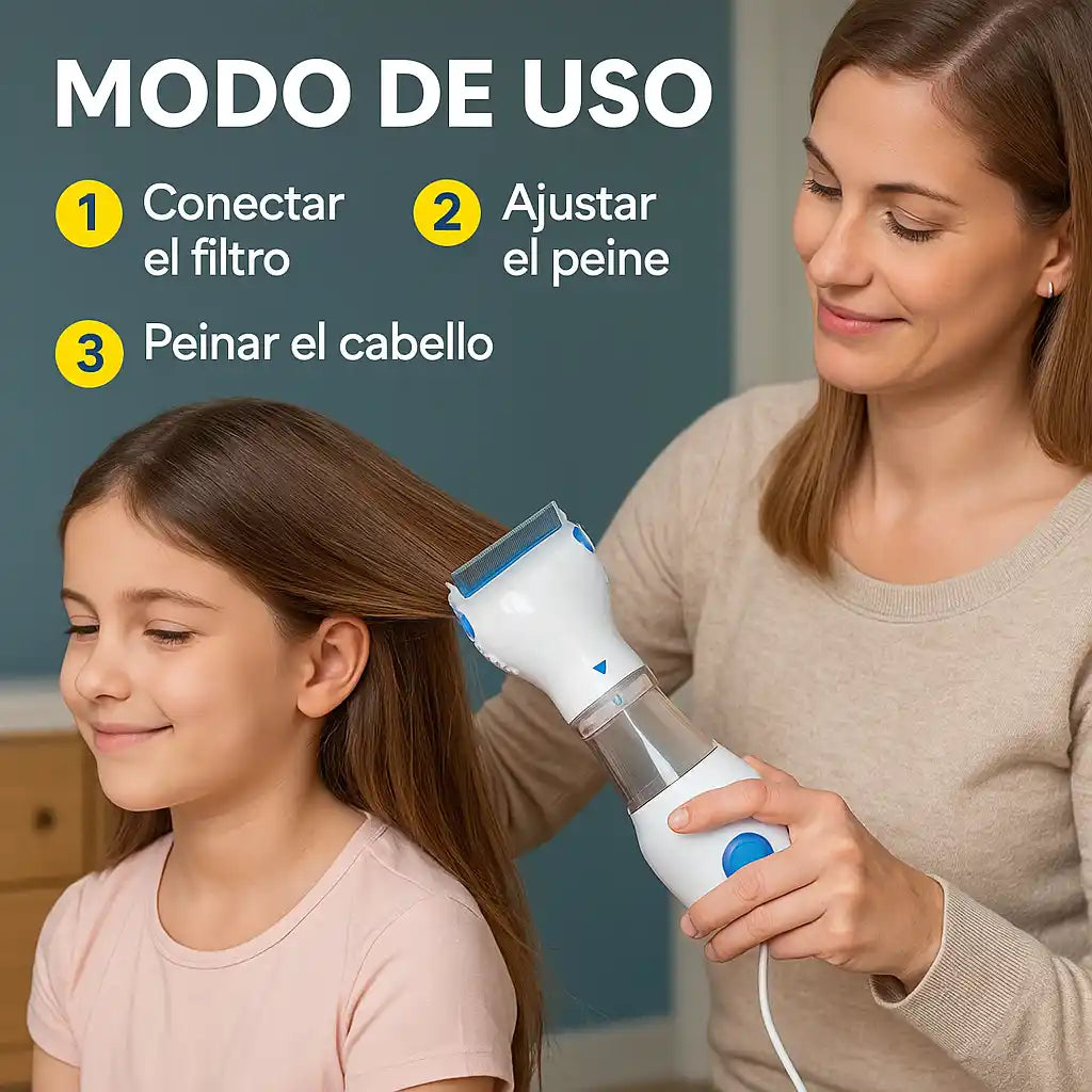 SHOWLISS PRO® Aspiradora Quita Piojos – Elimina piojos y liendras sin químicos