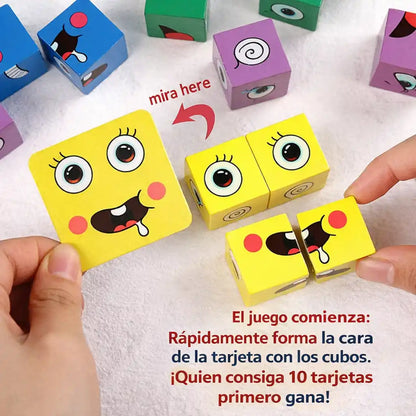 FacePuzzle™ – Cubos de Expresiones | Un juego familiar que estimula la mente