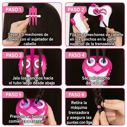 SparkBraid® – Máquina Trenzadora Eléctrica | Peinados Rápidos y Hermosos en Casa