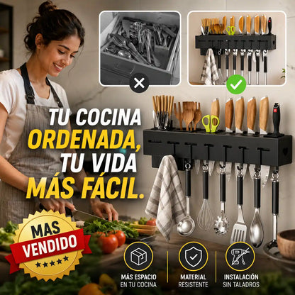 KitchenRack™ | Organizador de Cocina Multifuncional y Más Espacio en Tu Cocina