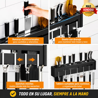 KitchenRack™ | Organizador de Cocina Multifuncional y Más Espacio en Tu Cocina