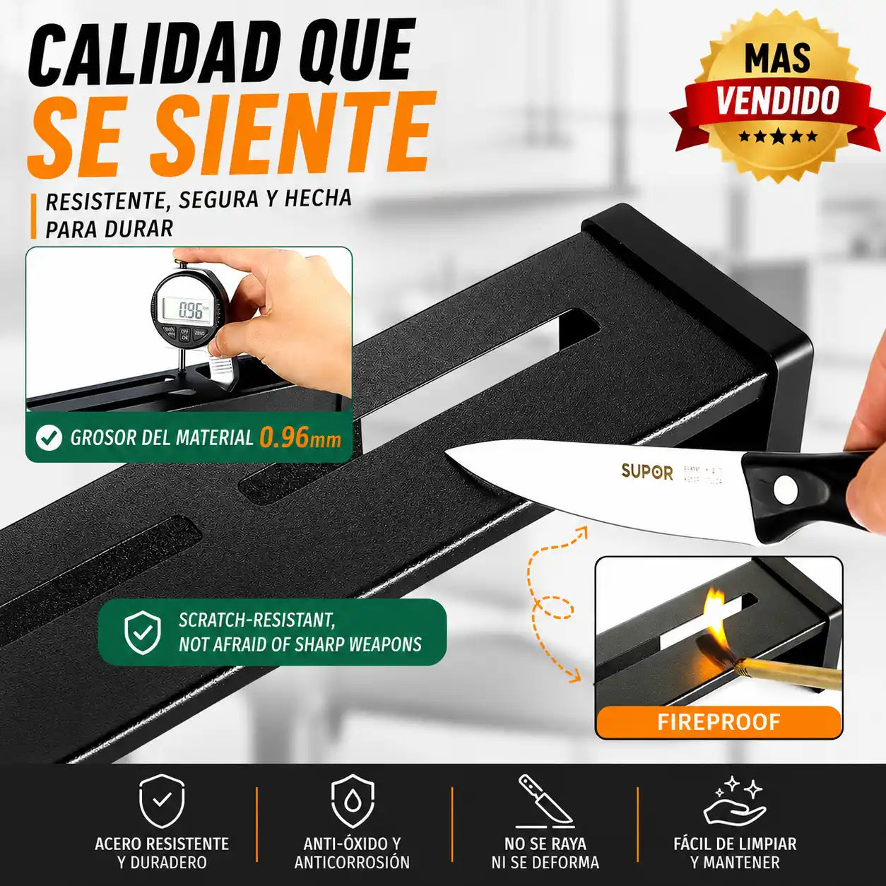 KitchenRack™ | Organizador de Cocina Multifuncional y Más Espacio en Tu Cocina