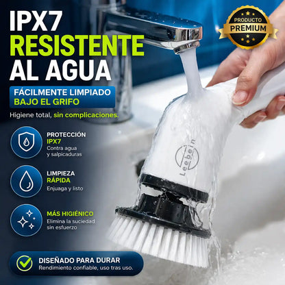 CleanSpin Pro™ Cepillo Multiusos 9 en 1 – Limpia sin esfuerzo y sin agacharte