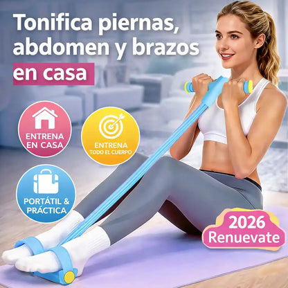 FitBand® – Banda de Resistencia con Pedal en Casa | 2026 tonificada