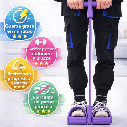 FitBand® – Banda de Resistencia con Pedal en Casa | 2026 tonificada