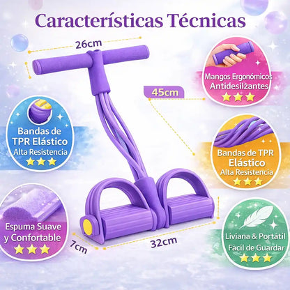 FitBand® – Banda de Resistencia con Pedal en Casa | 2026 tonificada
