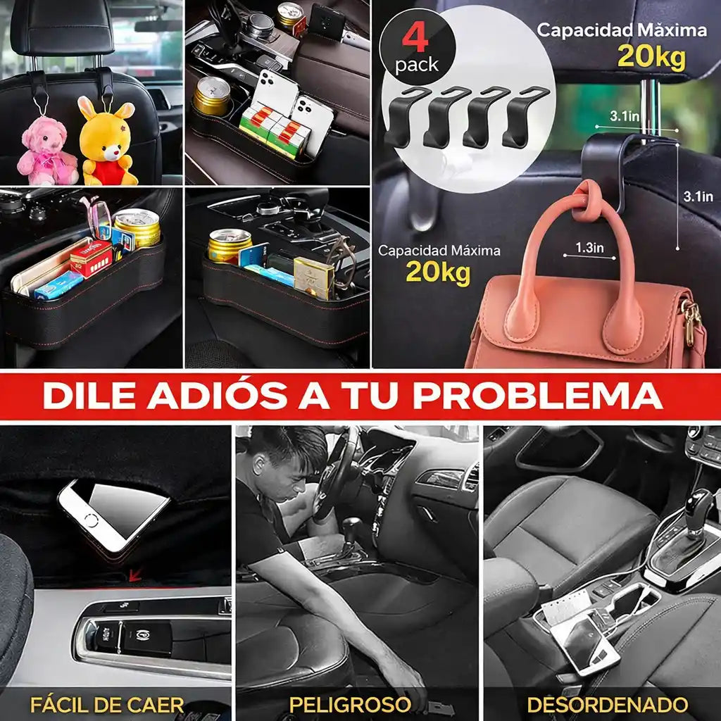 SmartSeat™ Organizador para Asiento de Carro | Orden y elegancia en tu vehículo