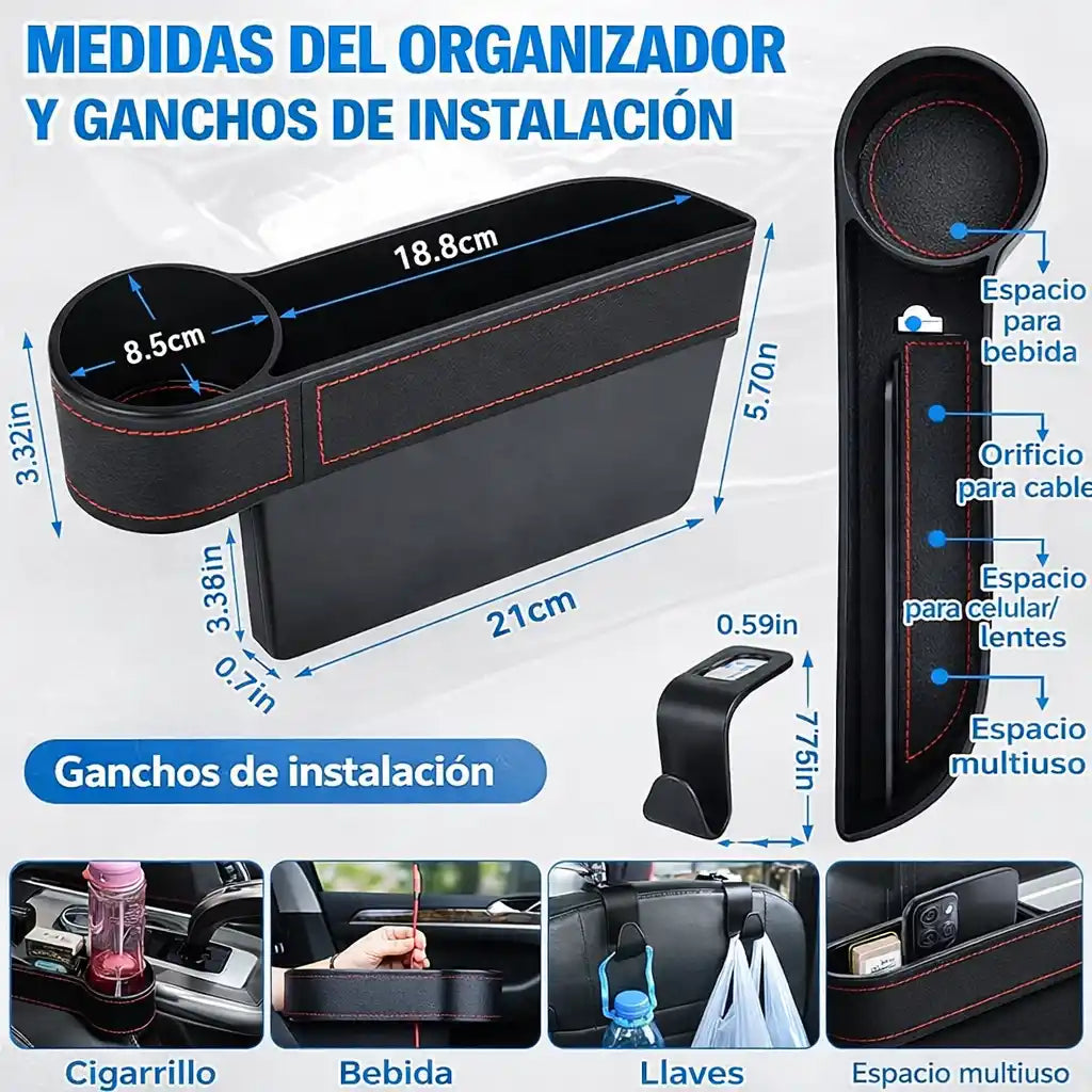 SmartSeat™ Organizador para Asiento de Carro | Orden y elegancia en tu vehículo
