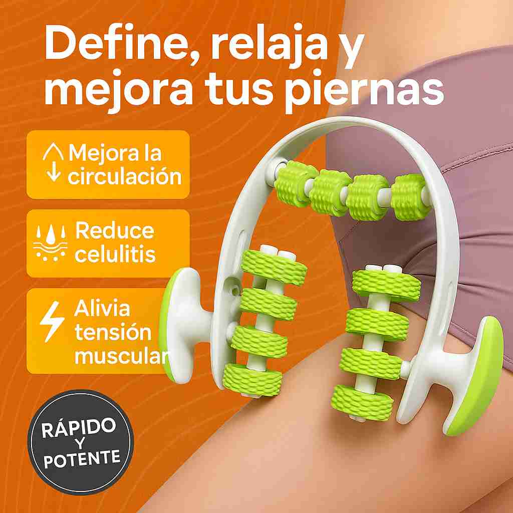 FlexRoll™ – Masajeador Drenante Profesional para Piernas y Cuerpo