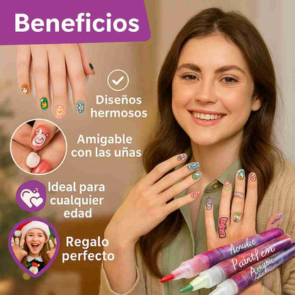 NailArt Pen™ – Marcadores Decorativos De Uñas| Diseños precisos y profesionales