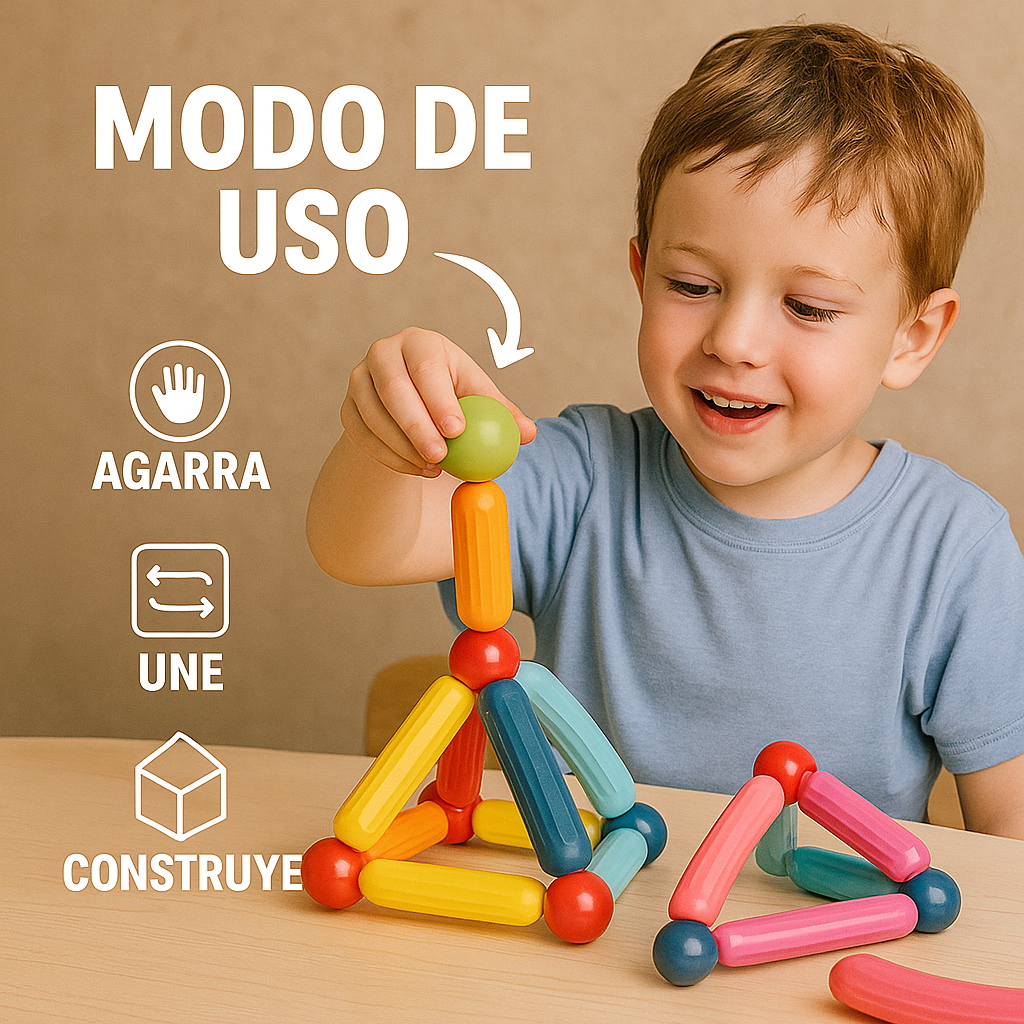 MagniBuild® – Fichas Magneticas | Estimula la imaginación y la creatividad