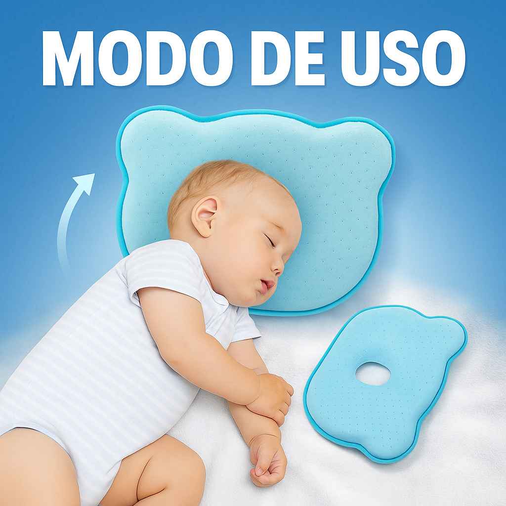 DreamHead® – Almohada ergonómica para prevenir cabeza plana
