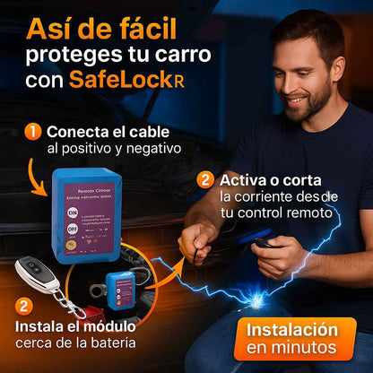 SafeLock® — Sistema Antirrobo con Control Remoto