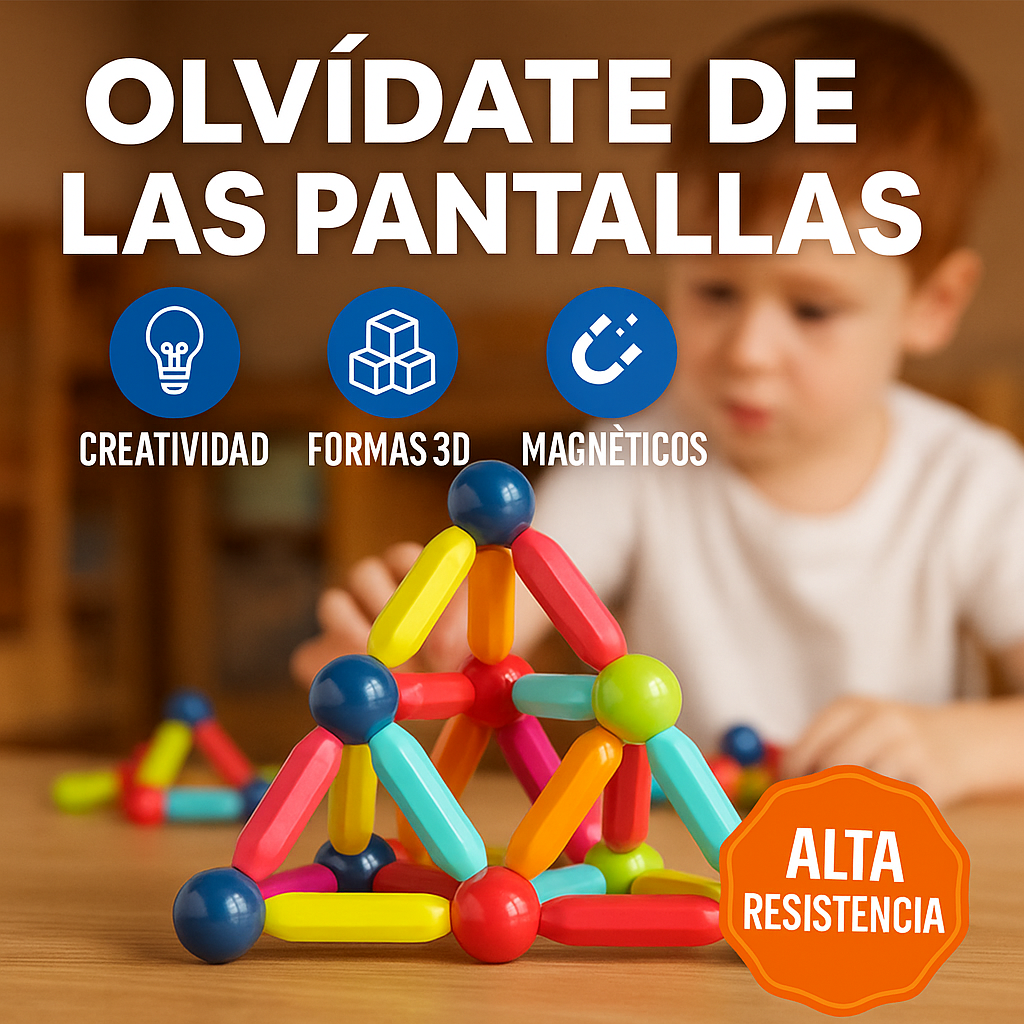 MagniBuild® – Fichas Magneticas | Estimula la imaginación y la creatividad