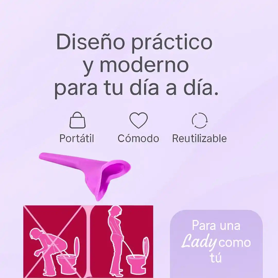 LadyGo® Pack X 3 – Orinal Portátil Femenino: libertad y limpieza