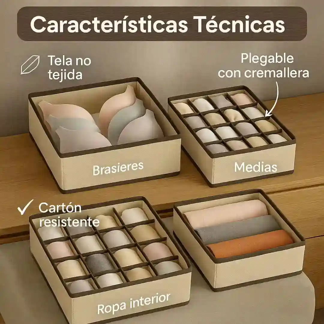 SmartBox® – Organizador de Ropa Interior X4 | Orden perfecto en segundos