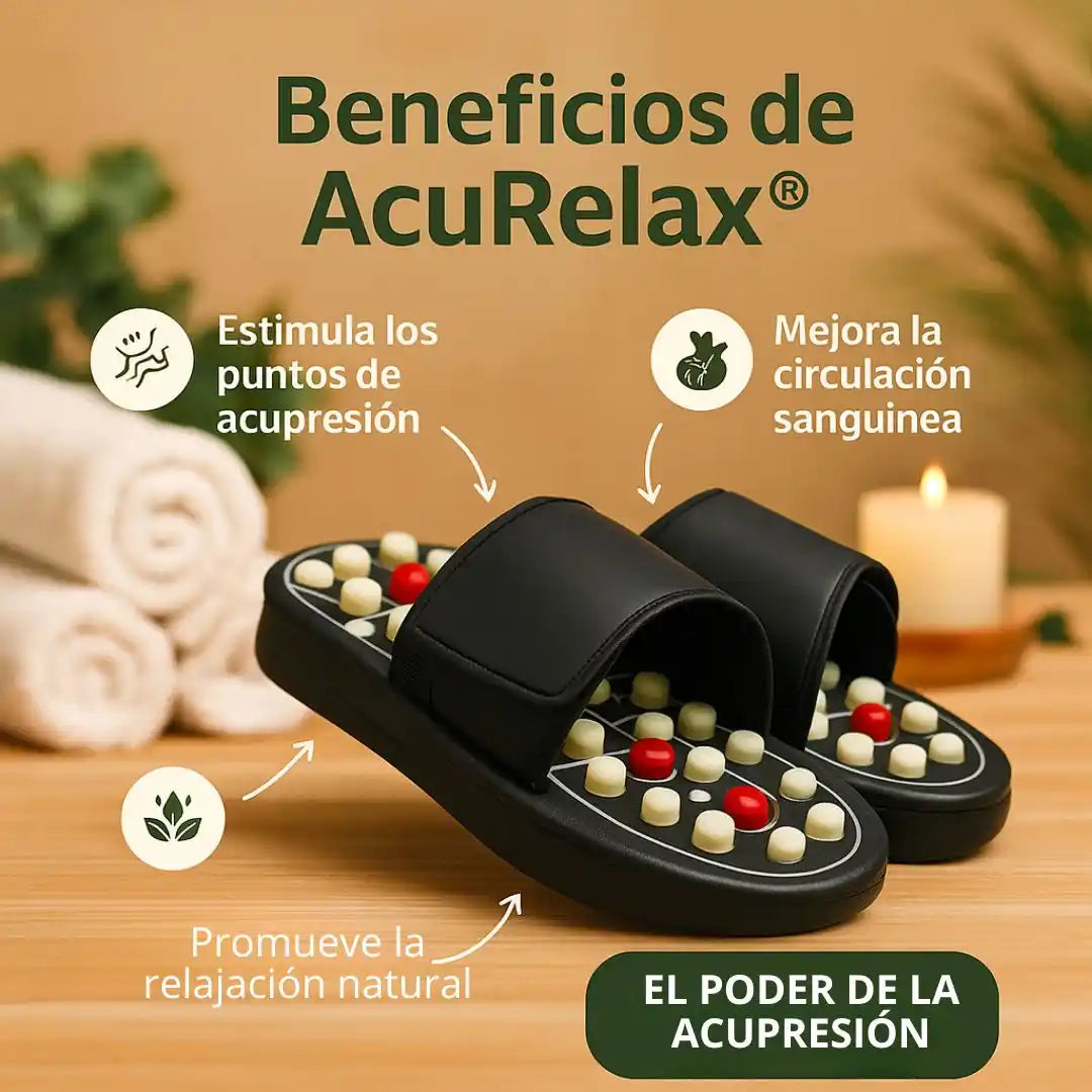 AcuRelax® Sandalias de Acupresión – Bienestar y alivio natural desde tus pies