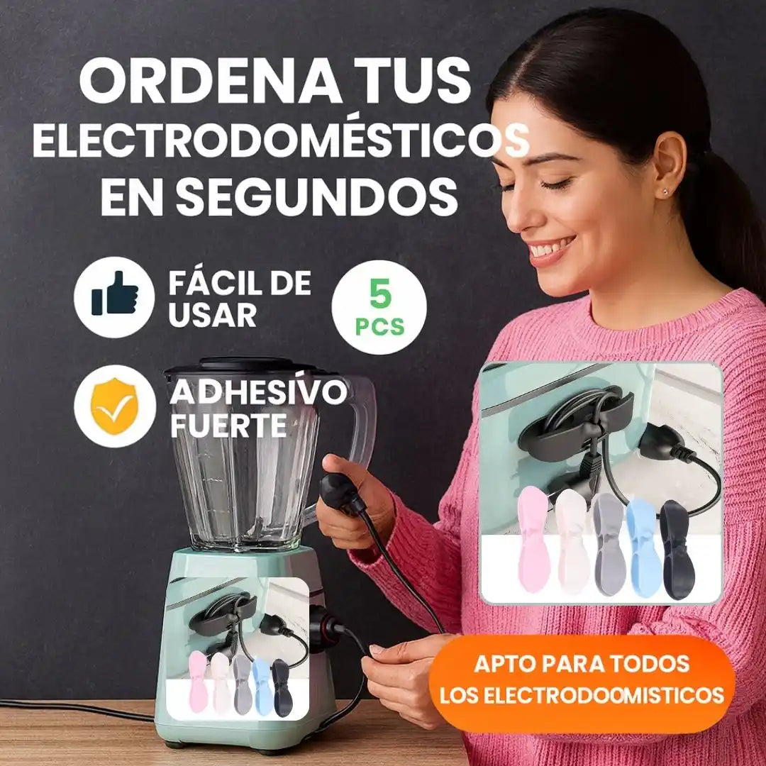 WireTidy™ Organizador de Cables (Pack x5) - Orden inmediato para tu hogar u oficina