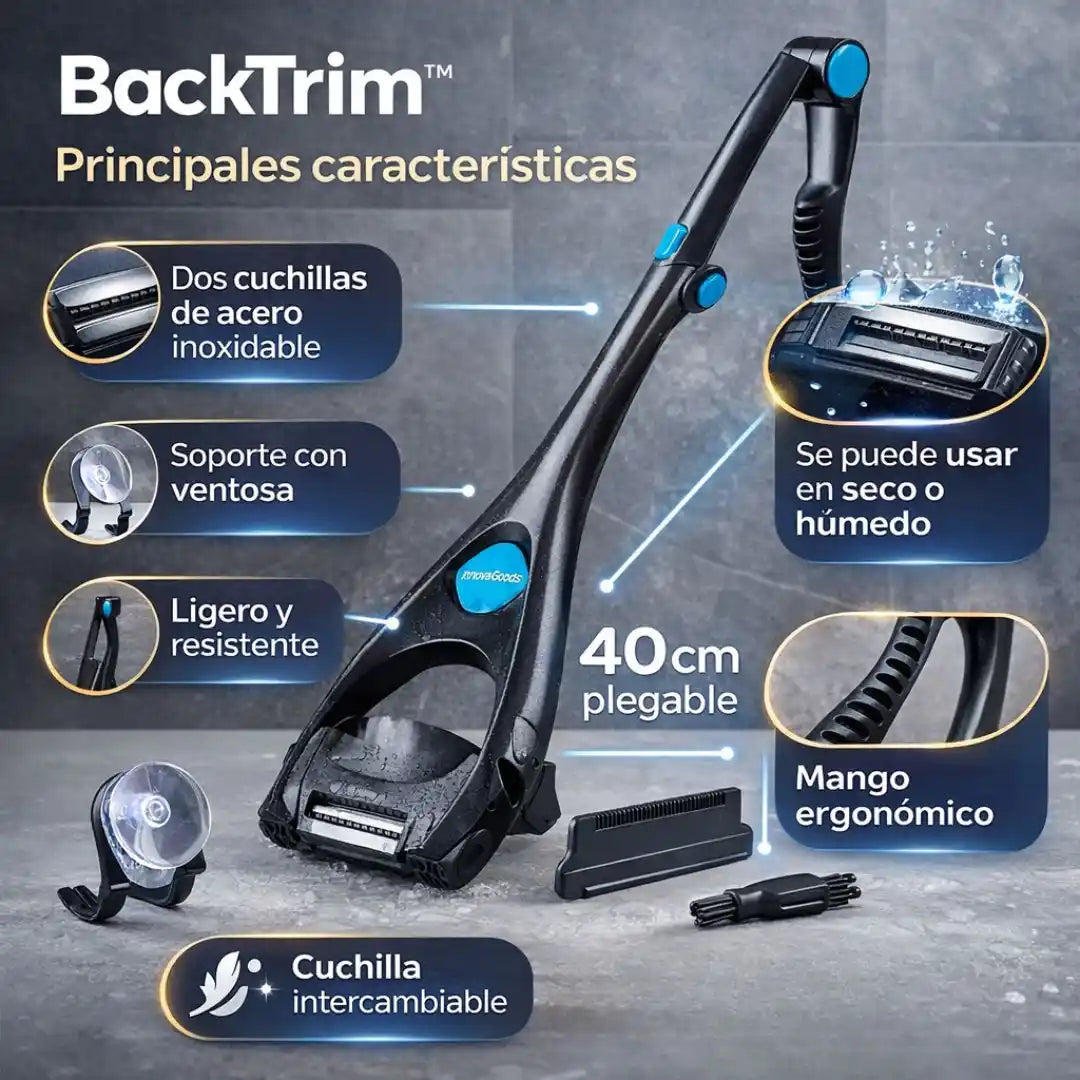 BackTrim™ Afeitadora de Espalda Manual – Llega donde antes no podías