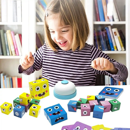 FacePuzzle™ – Cubos de Expresiones | Un juego familiar que estimula la mente