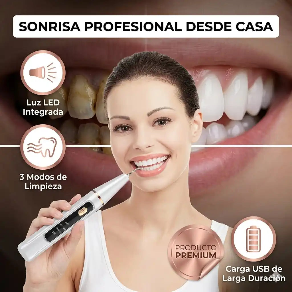 SmilePro™ Limpiador Dental | Elimina sarro desde casa en minutos