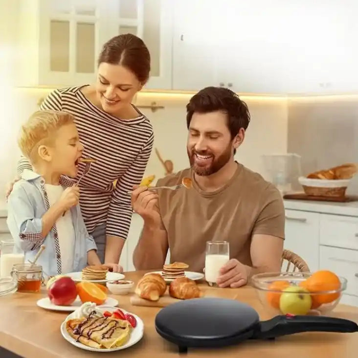 CrepeJoy® Sokany – Máquina para Crepes Eléctrica + 3 Obsequios