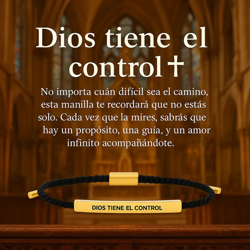 FaithBand® – Pulsera “Dios Tiene el Control” | Tu ancla de fe y fortaleza diaria