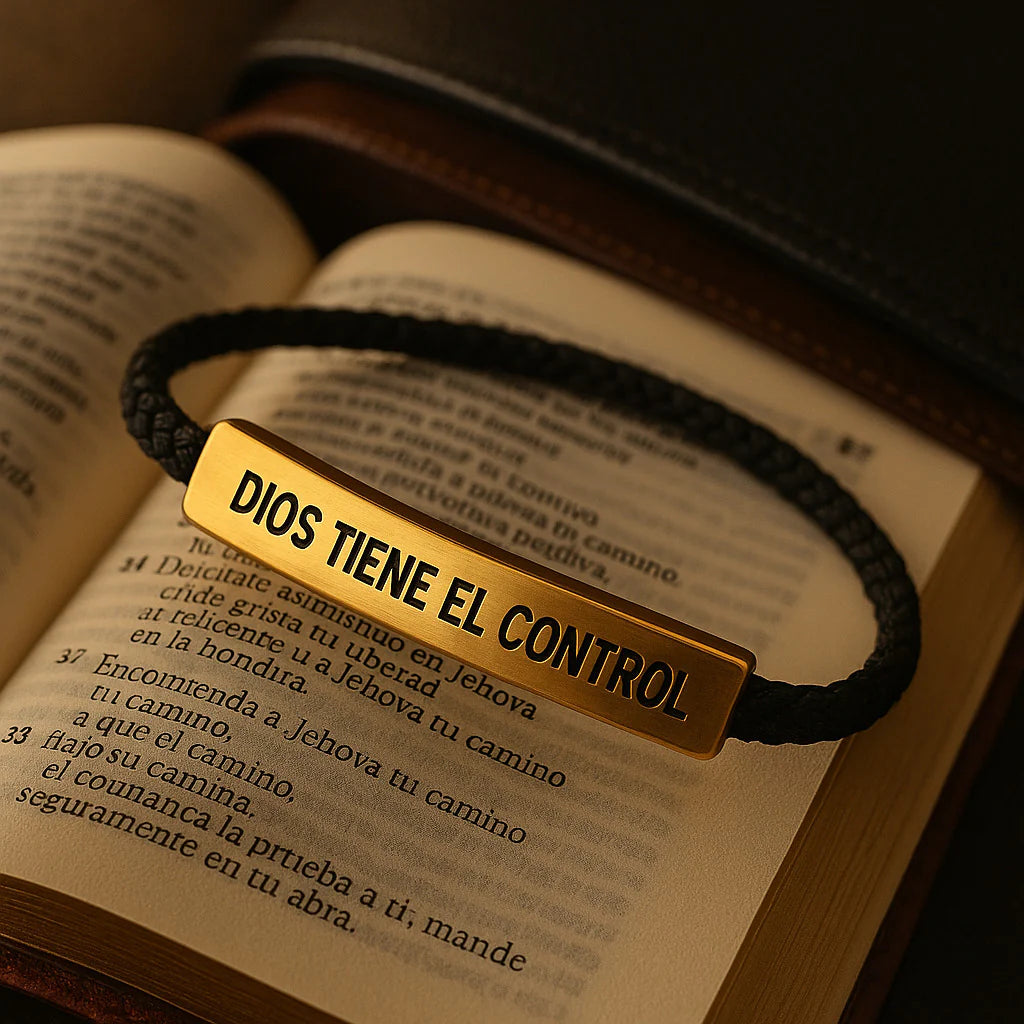 FaithBand® – Pulsera “Dios Tiene el Control” | Tu ancla de fe y fortaleza diaria