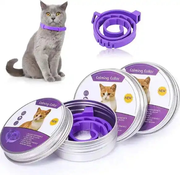 OFERTA 2X1 CalmPaw® Collar Antiestrés para Gatos — Relaja a tu gatito cuando se queda solo