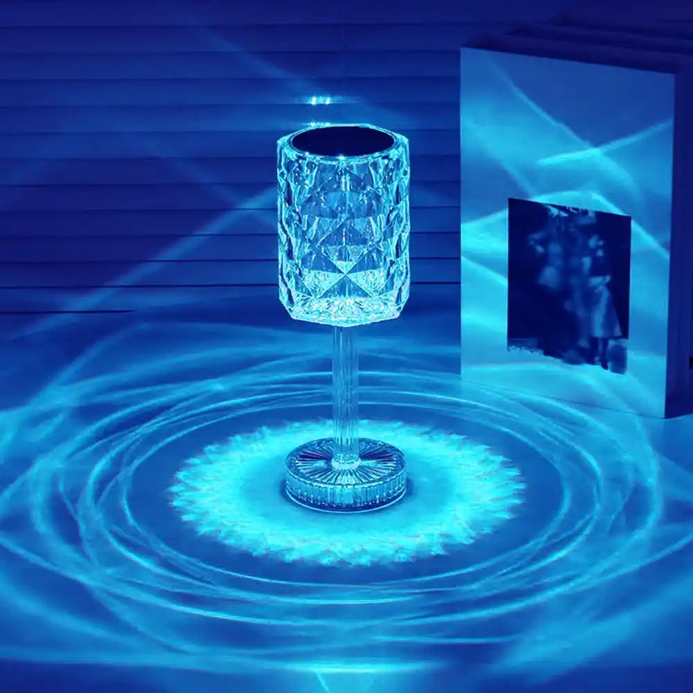 CrystalTouch™ | Lámpara Táctil Recargable que Eleva la Elegancia de Tu Hogar