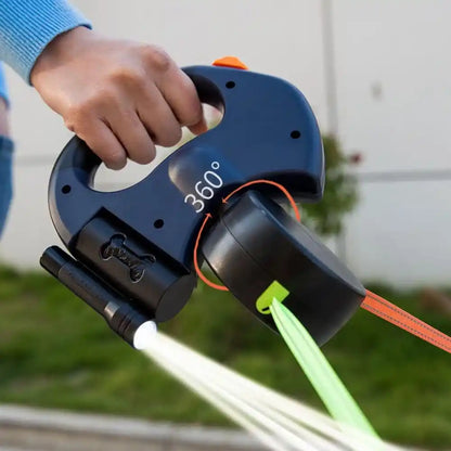DualWalk™ Correa Retráctil Doble Para Perros | Pasea 2 perros sin enredos y con mayor control