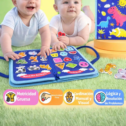 SmartBusy® – Libro Educativo Montessori | Entretiene, estimula y calma sin pantallas