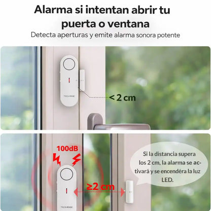 SafeHome™ Combo Seguridad para Puertas – Alarma + Sensor de Movimiento GRATIS