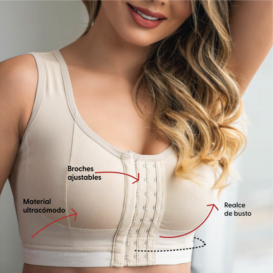 Promo 2x1 | Brasier corrector de postura con realce sin varillas