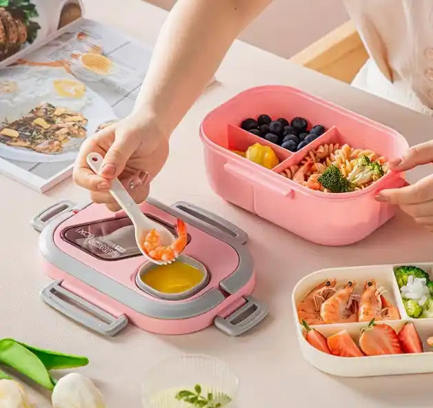 LUNCHKIT® | Lonchera Organizada 3 Piezas - Lleva tu comida ordenada, segura y lista para cualquier momento