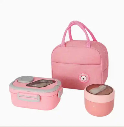 LUNCHKIT® | Lonchera Organizada 3 Piezas - Lleva tu comida ordenada, segura y lista para cualquier momento