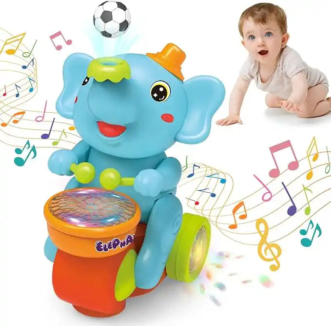 SmartCrawl™ Elefante Didáctico Interactivo | Diversión que estimula el gateo de tu bebé