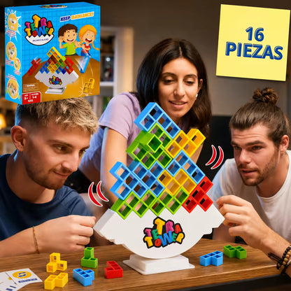 STACKING GAME® Juego de Equilibrio Tetra – Diversión inteligente para todas las edades