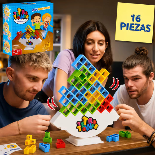 STACKING GAME® Juego de Equilibrio Tetra – Diversión inteligente para todas las edades
