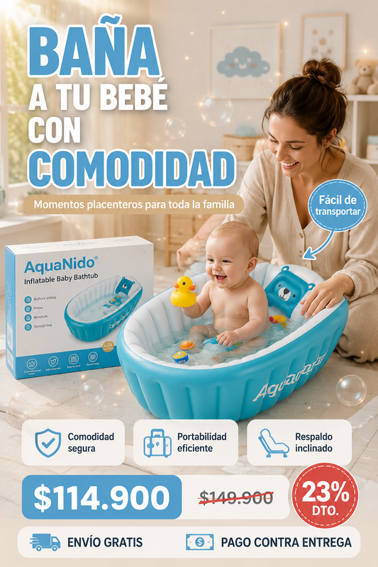 AquaNido® | Baña a tu bebé cómodamente